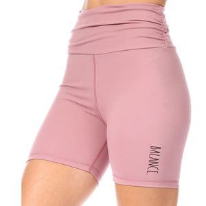 Rae Dunn High Waist Fold over BALANCE biker short super comfy